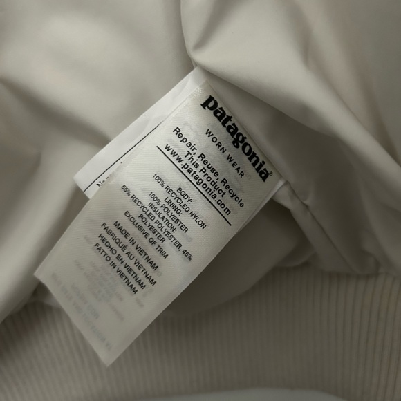Patagonia Women’s Prow Bomber Jacket in Dyno White size Medium EUC - Picture 5 of 9